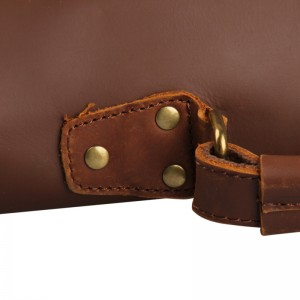 AT1 MESSENGER I VINTAGE™ Mallette porte-documents en canvas et cuir naturel, sac à bandoulière 5 couleurs 